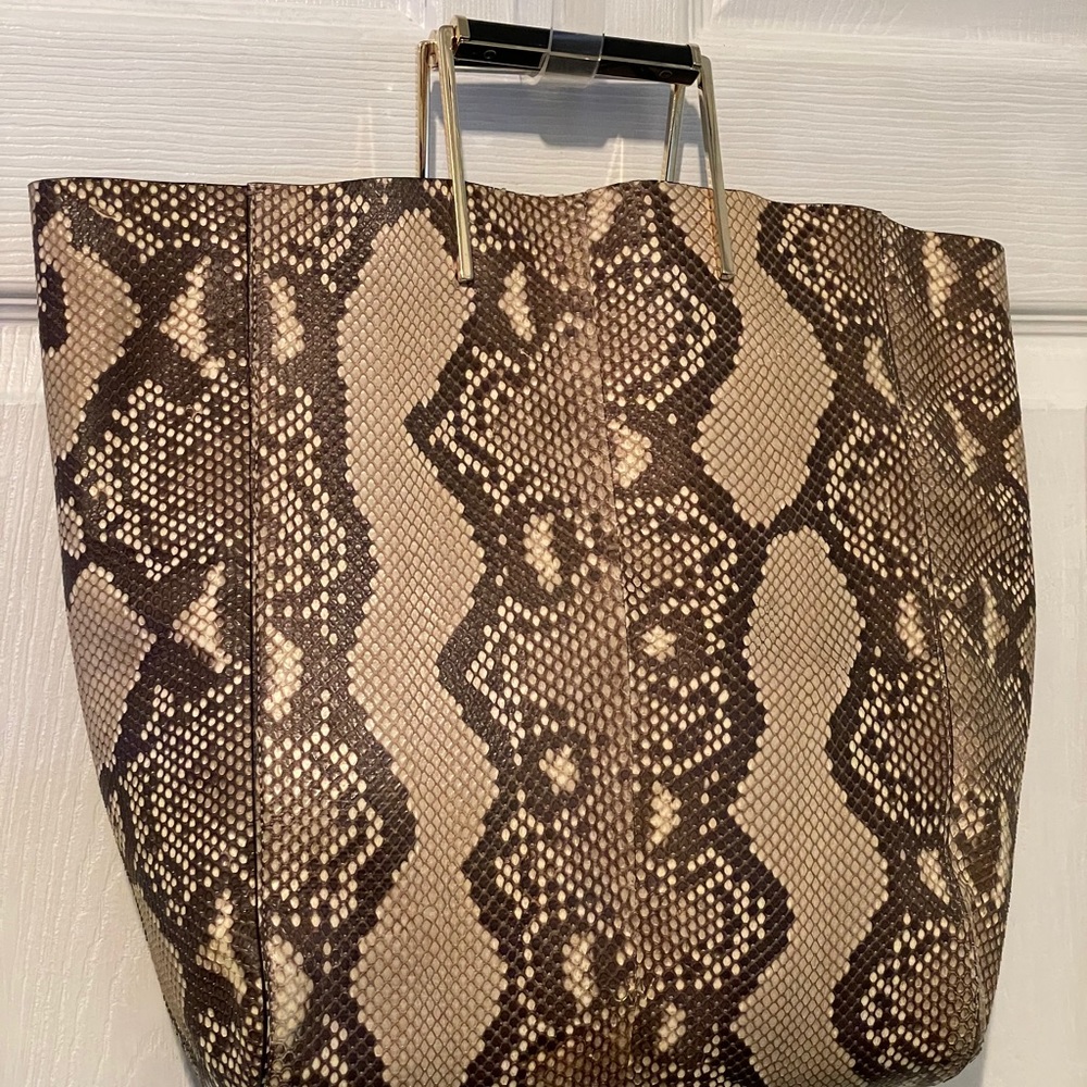 Jason Wu $2,195 Suvi Genuine Python Tote Purse Bag - image 3